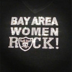 Bay Area Women Rock VNeck Tee (Oakland)
